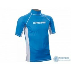 Футболка из лайкры с коротким рукавом Cressi RASH GUARD муж. синяя