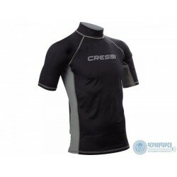 Футболка из лайкры с коротким рукавом Cressi RASH GUARD муж. черная